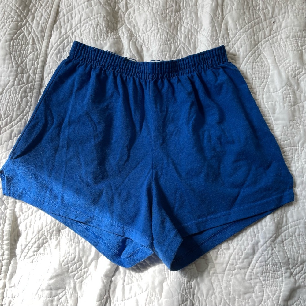 Soffe juniors cheer shorts royal blue size M